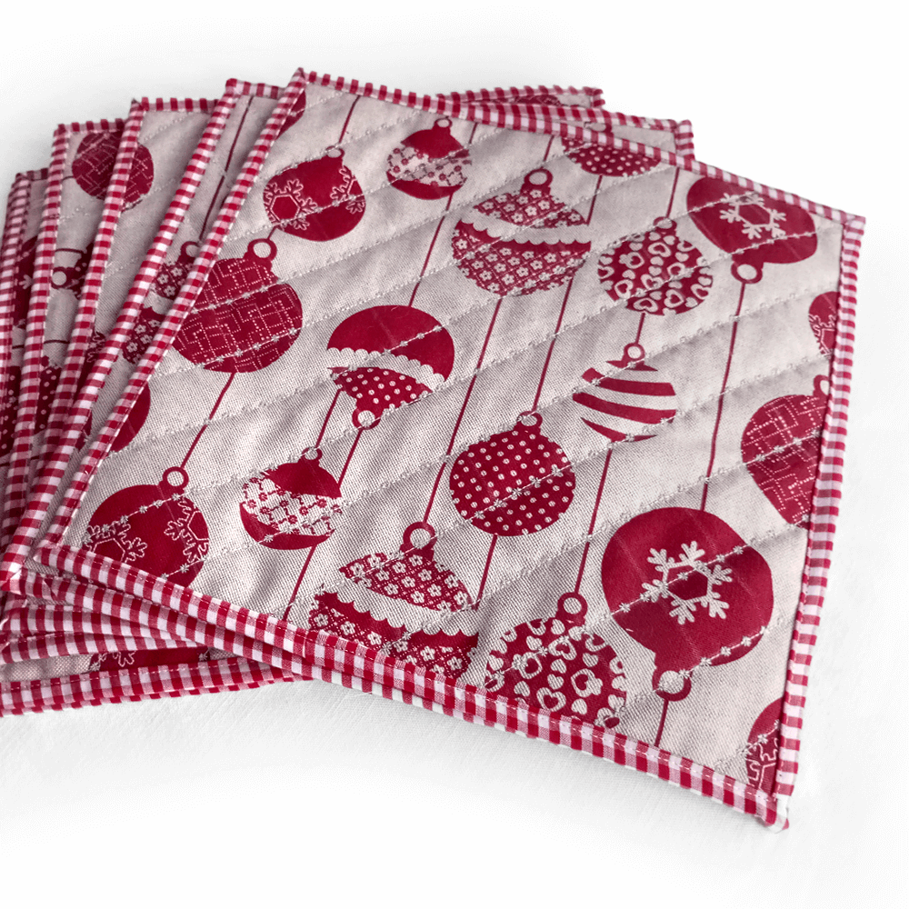Набір кухонних серветок «Ялинкові прикраси»